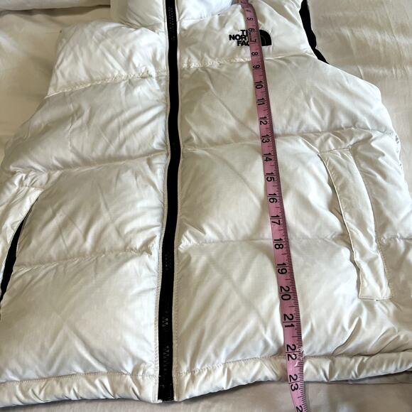 The Northface 700 Goose Down White Vest Sz S - Picture 12 of 12